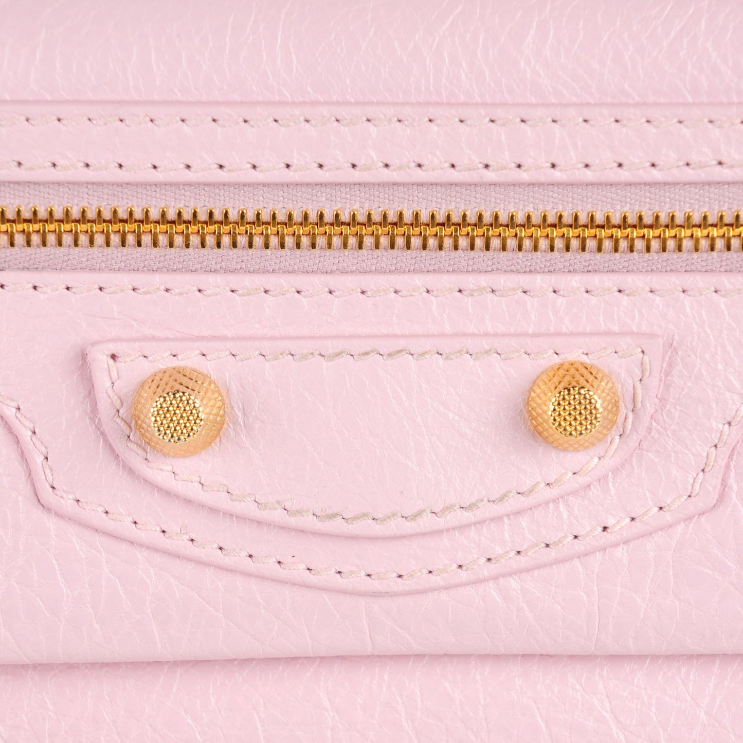 Agneau Giant 12 Gold Hardware Envelope Clutch Rose Poudre