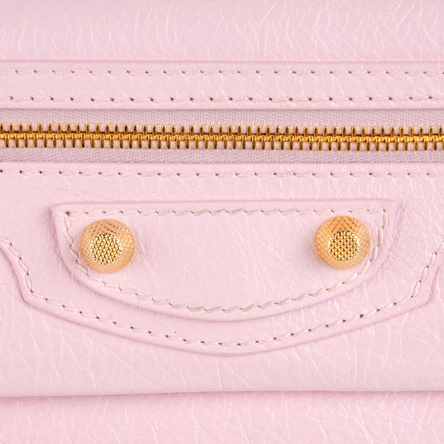 Balenciaga Agneau Giant 12 Gold Hardware Envelope Clutch Rose Poudre 6 of 10