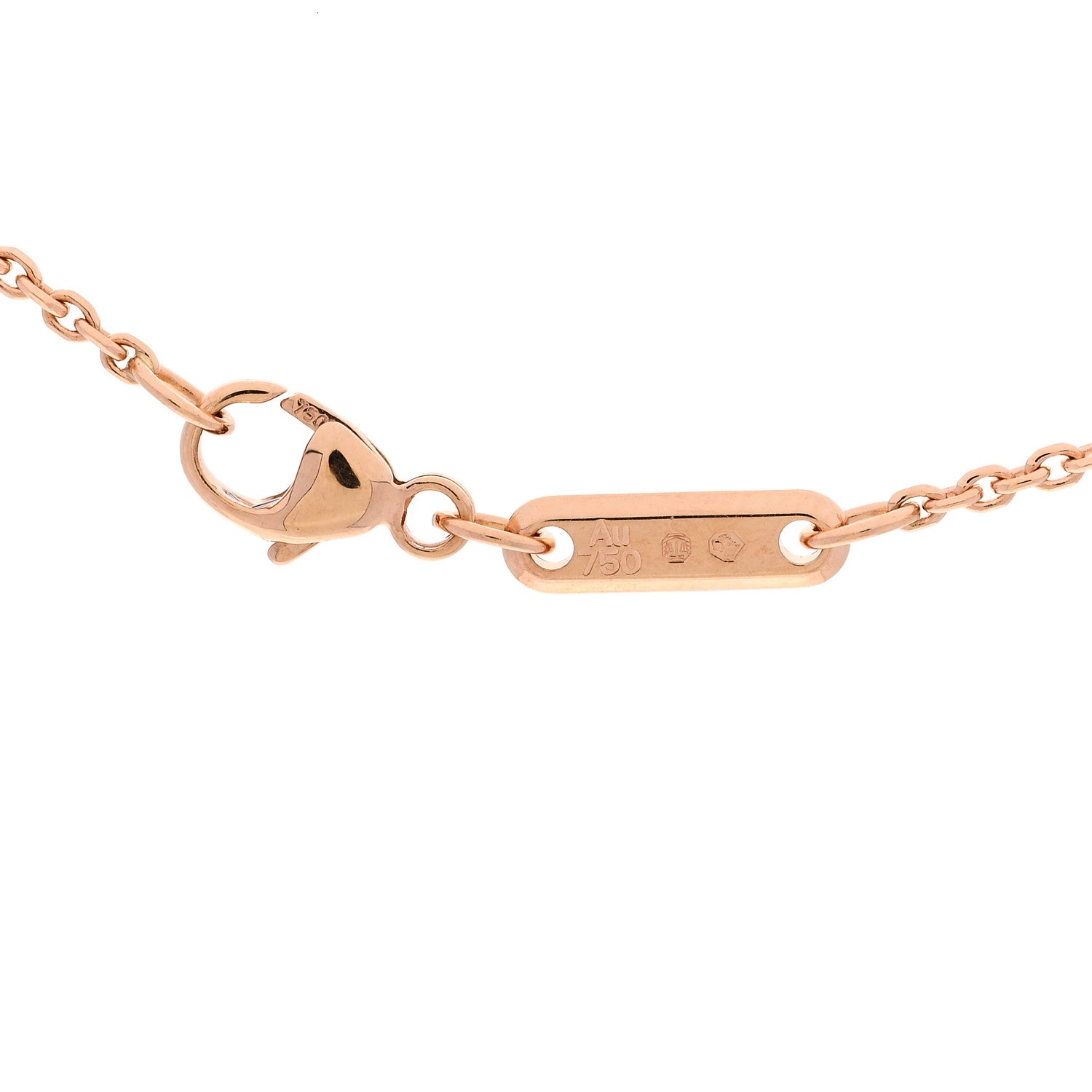 Chopard 18K Rose Gold Diamond Happy Diamonds Icon Heart Pendant Necklace 5 of 8