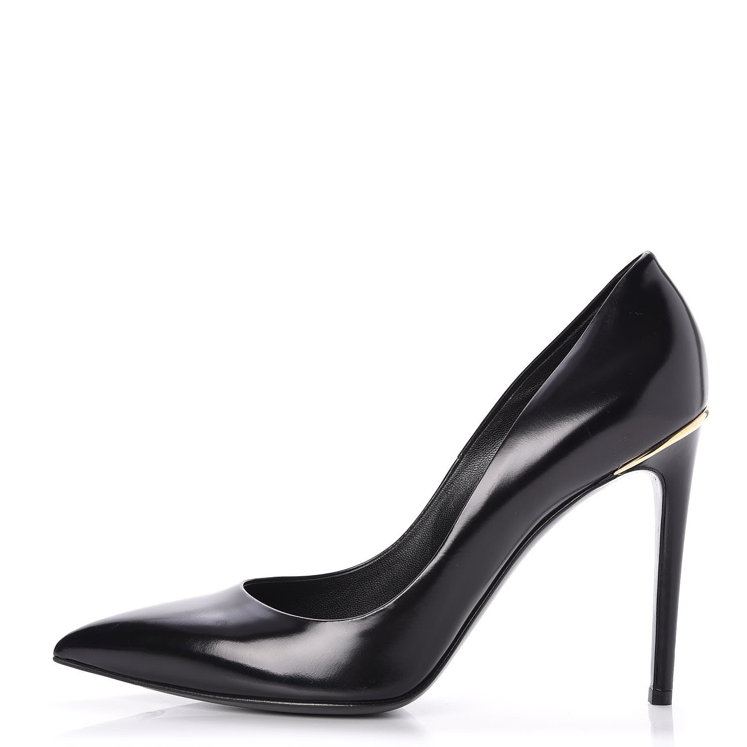 Louis Vuitton Glazed Calfskin Eyeline Pumps 41 Black 1 of 8