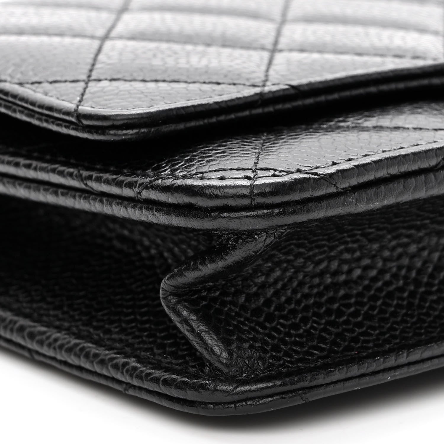 Chanel Caviar Quilted Wallet On Chain WOC Black 10 of 12