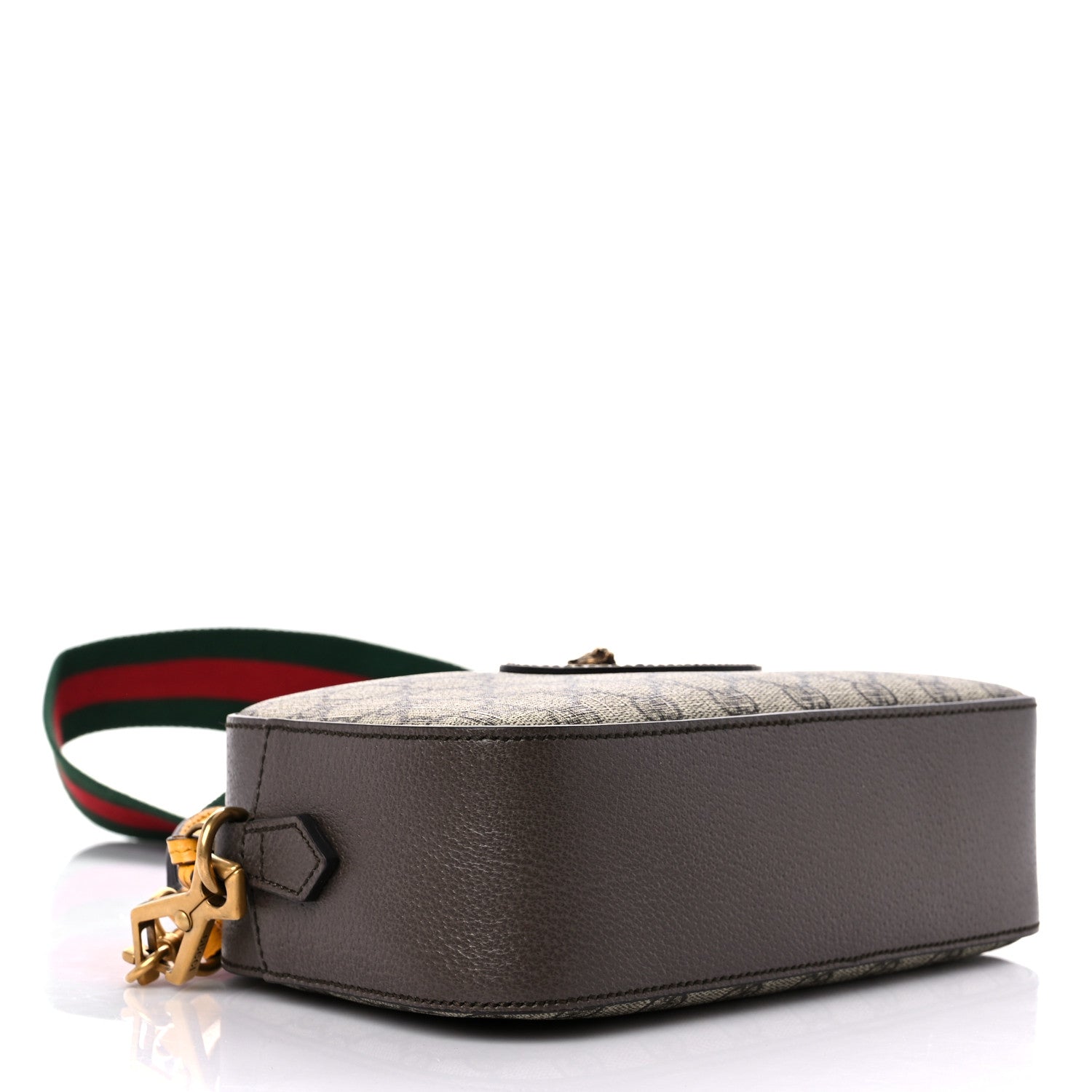 Gucci GG Supreme Monogram Web Neo Vintage Shoulder Bag Beige New Acero Crop 4 of 10