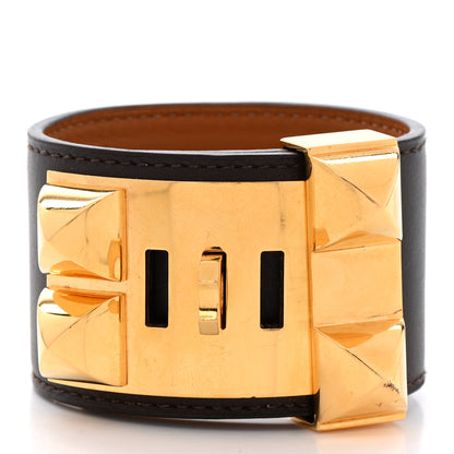 Hermes Box Collier de Chien CDC Bracelet S Chocolate 3 of 8