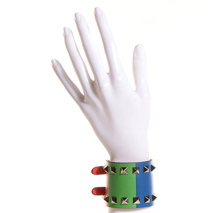 Valentino Garavani Calfskin 1973 Rockstud Cuff Multicolor 2 of 5