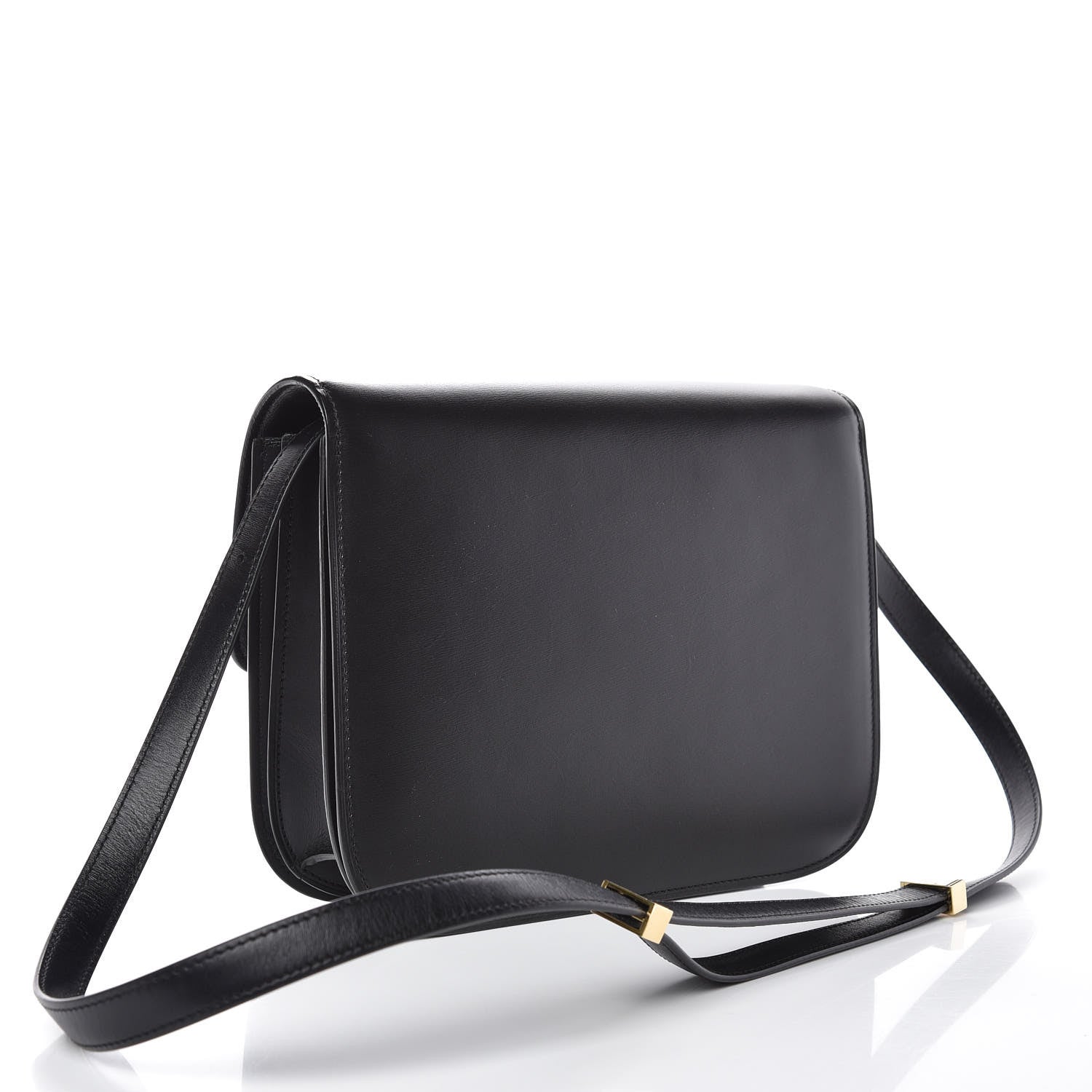 Celine Box Calfskin Medium Classic Box Flap Bag Black 3 of 8