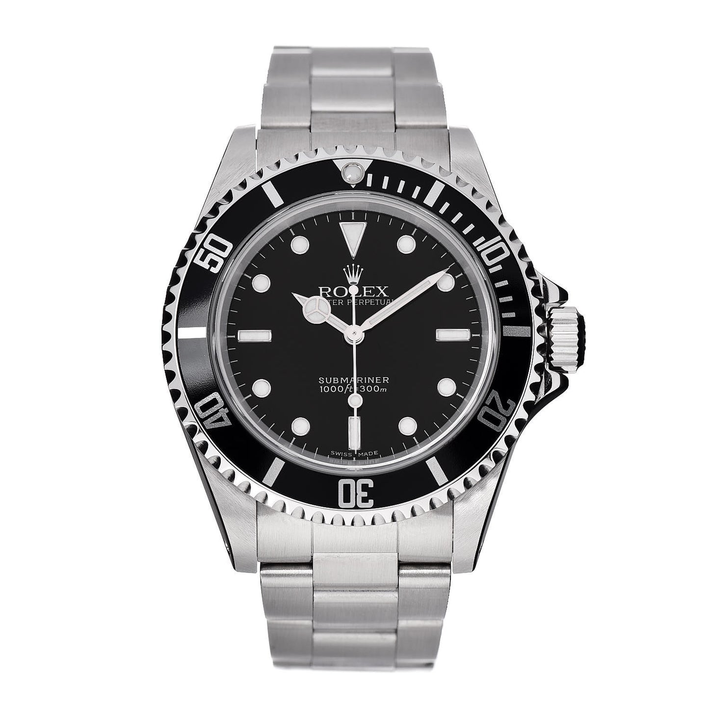 Stainless Steel 40mm Oyster Perpetual Submariner Watch Black 14060M