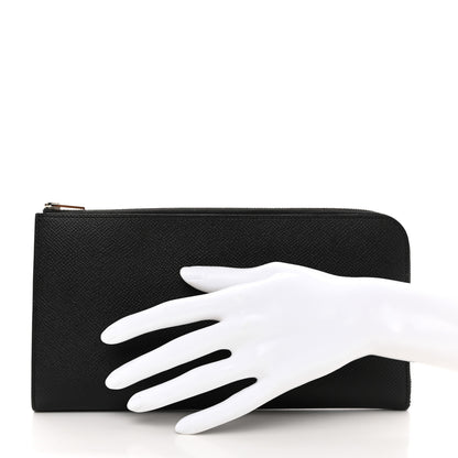 Hermes Epsom Large Remix Duo Wallet Black Deep Blue 2 of 9