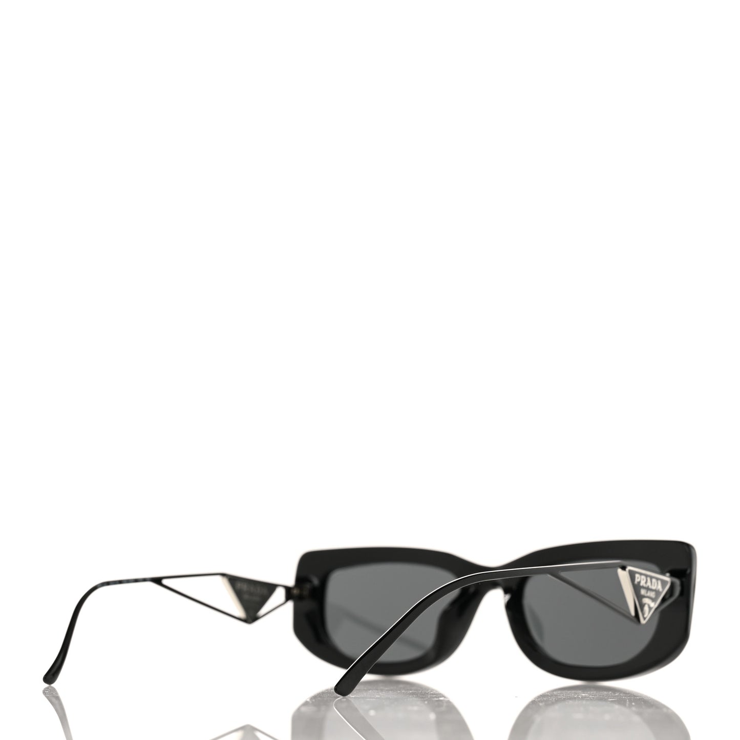 Acetate Sunglasses SPR 14Y Black Slate Gray