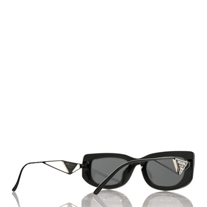Prada Acetate Sunglasses SPR 14Y Black Slate Gray 4 of 8