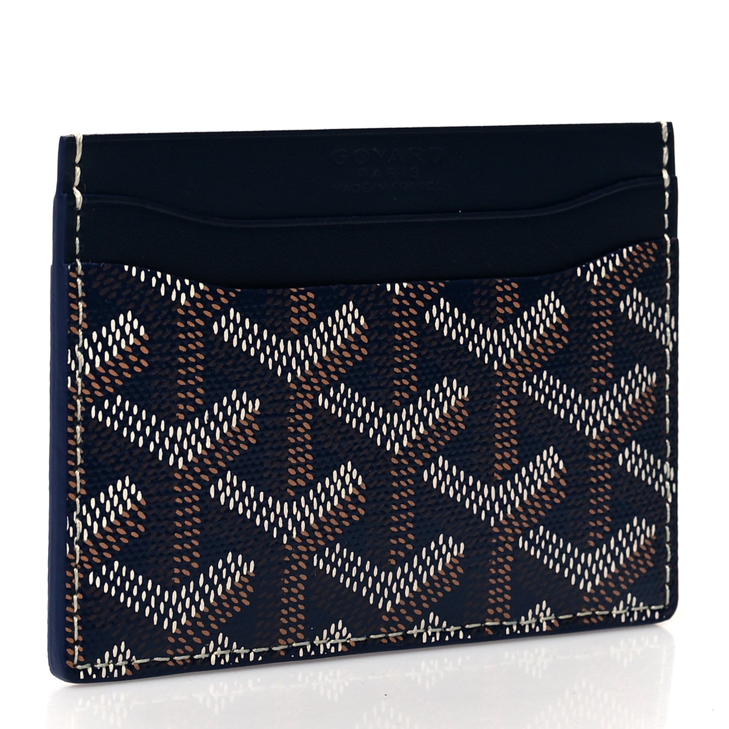Goyardine Saint Sulpice Card Holder Navy
