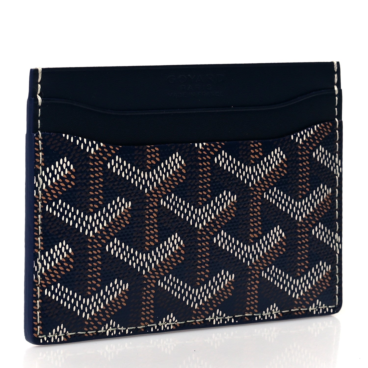 Goyard Goyardine Saint Sulpice Card Holder Navy 3 of 7