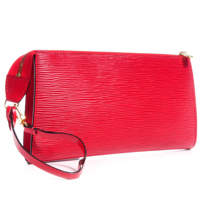 Louis Vuitton Epi Pochette Accessories 24 Red 3 of 8