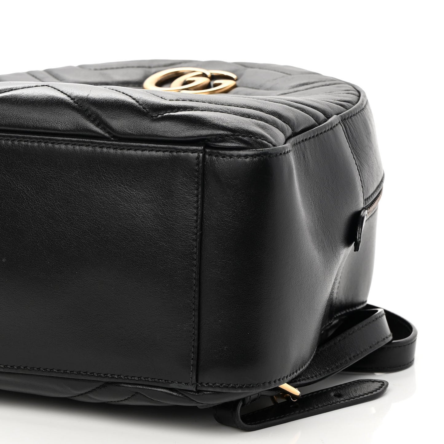 Calfskin Matelasse GG Marmont Backpack Black