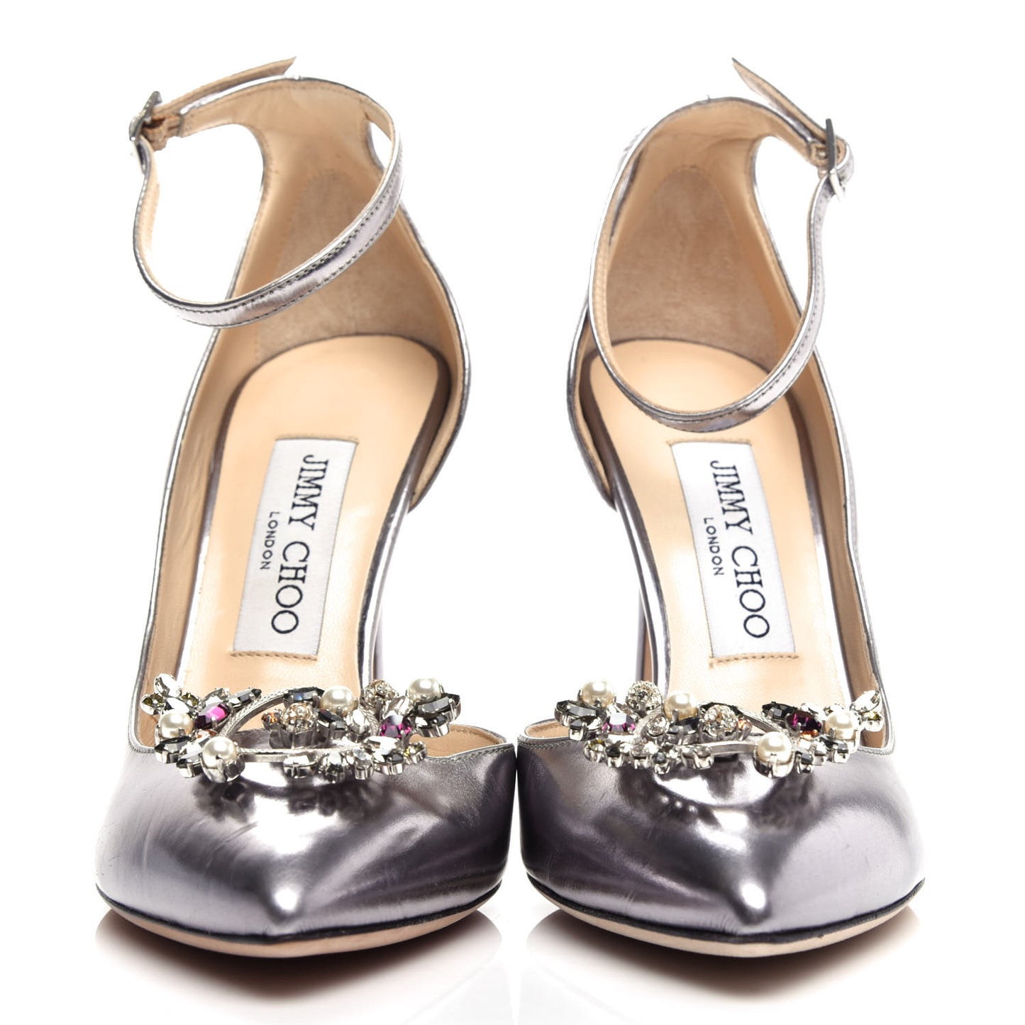 Mirror Calfskin Rosa 100 Pumps 37