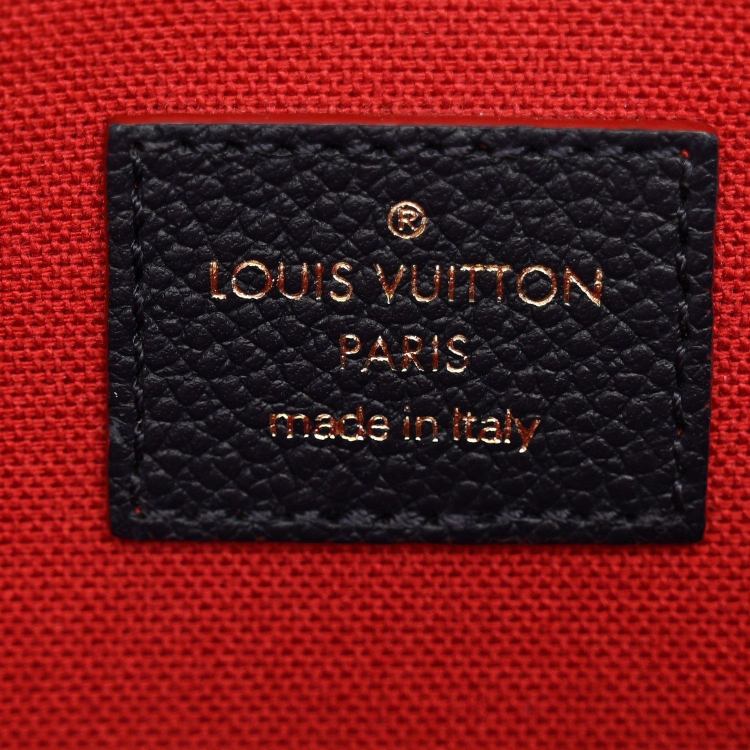Louis Vuitton Empreinte Pochette Felicie Chain Wallet Marine Rouge 7 of 13