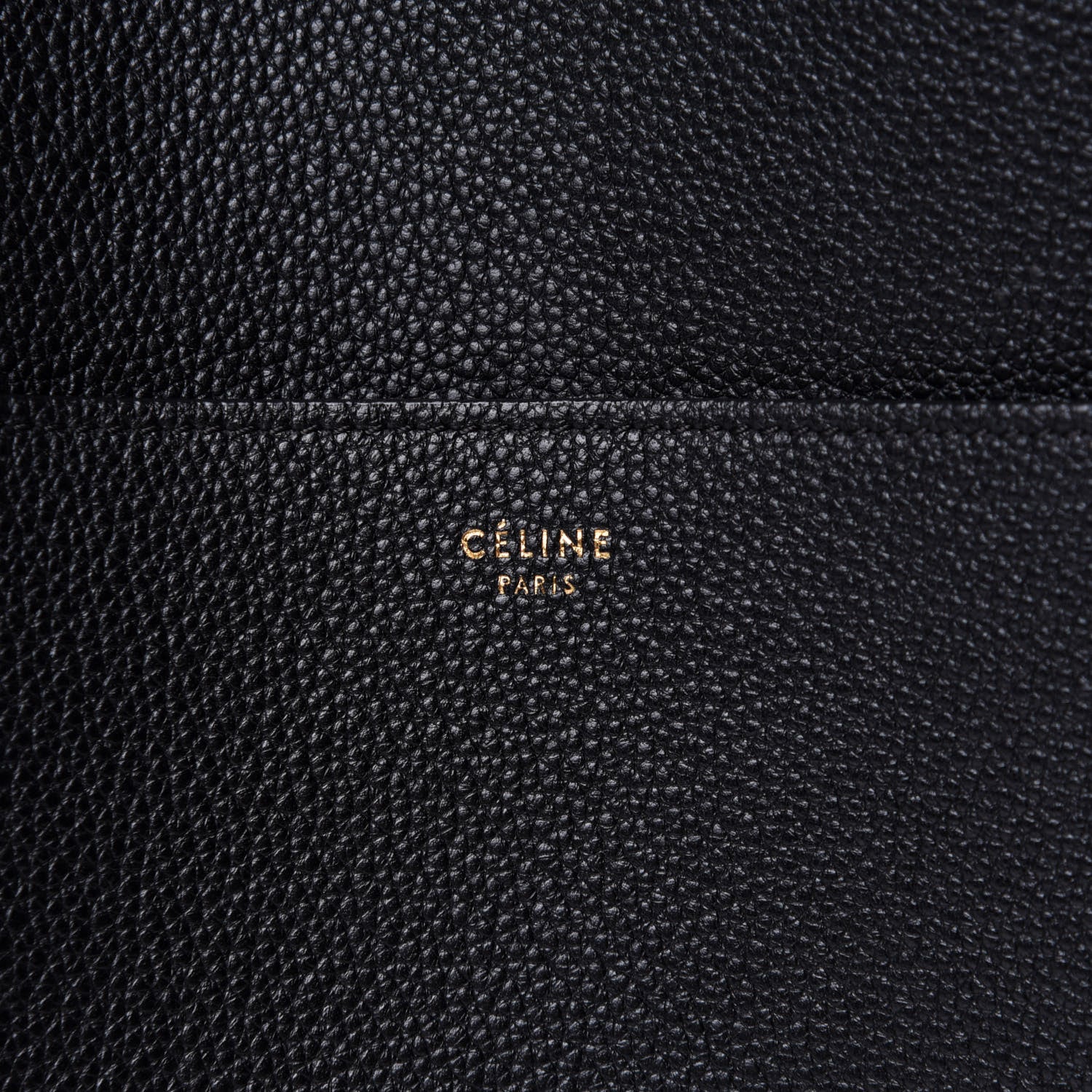 Celine Soft Grained Calfskin Sangle Bucket Bag Black 6 of 10