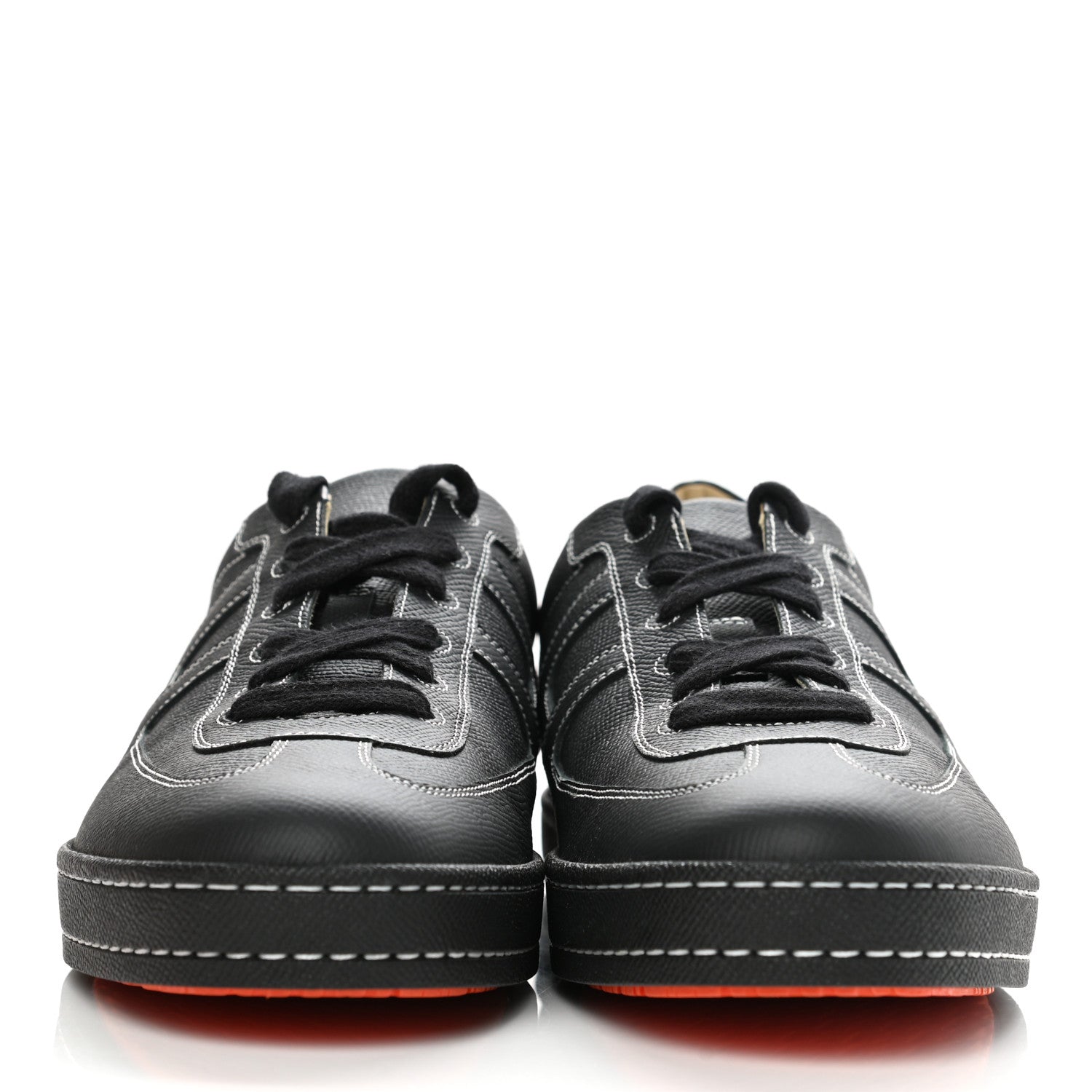Hermes Epsom Mens Boomerang Sneakers 42.5 Black 2 of 9