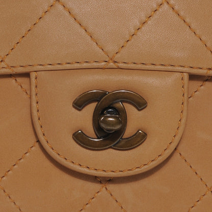 Chanel Lambskin Diamond Stitched Jumbo Flap Beige 3 of 10