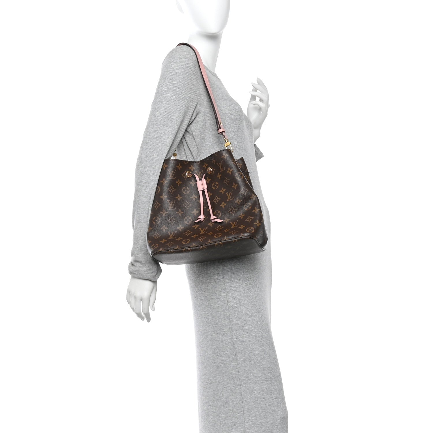 Louis Vuitton Monogram Neonoe MM Rose Poudre 2 of 11