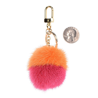 Louis Vuitton Mink Fluo Bubble Bag Charm Key Holder Orange 4 of 5