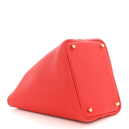 Hermes Taurillon Clemence Picotin Lock 18 PM Rouge de Coeur 4 of 11