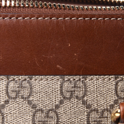 Gucci GG Supreme Monogram Medium Zip Top Tote Brown 13 of 13