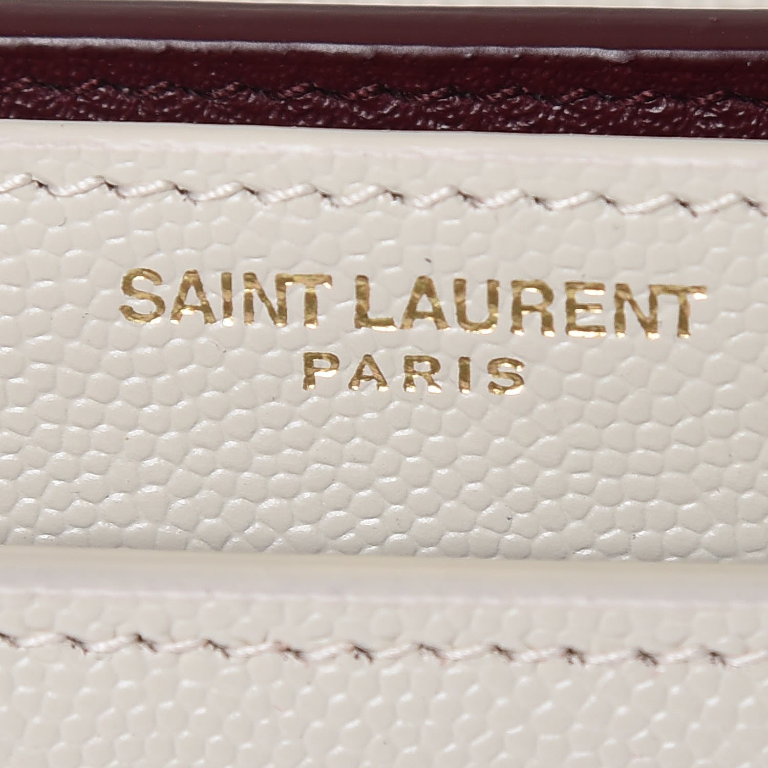 Saint Laurent Smooth Calfskin Monogram Cassandra Clasp Bag Porcellana 8 of 10