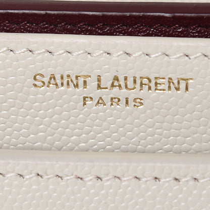Saint Laurent Smooth Calfskin Monogram Cassandra Clasp Bag Porcellana 8 of 10