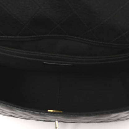 Chanel Caviar Quilted XXL Travel Flap Bag Black 5 of 10