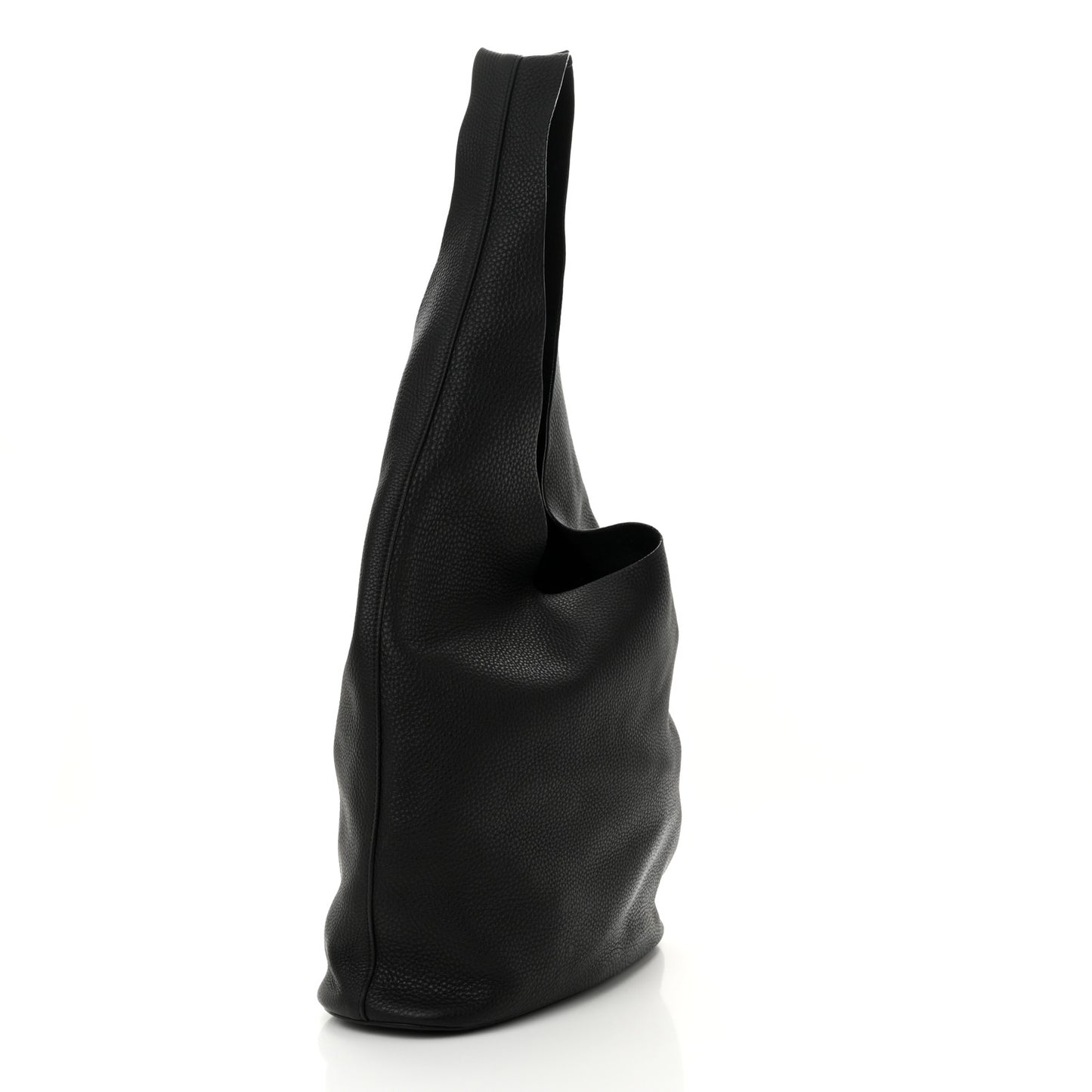 Grained Calfskin Bindle Three Bag Black