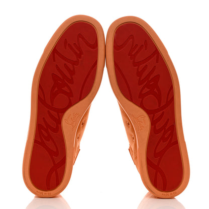 Christian Louboutin Veau Velours Mens Louis Orlato Flat Spikes Sneakers 41.5 Melon May 5 of 10