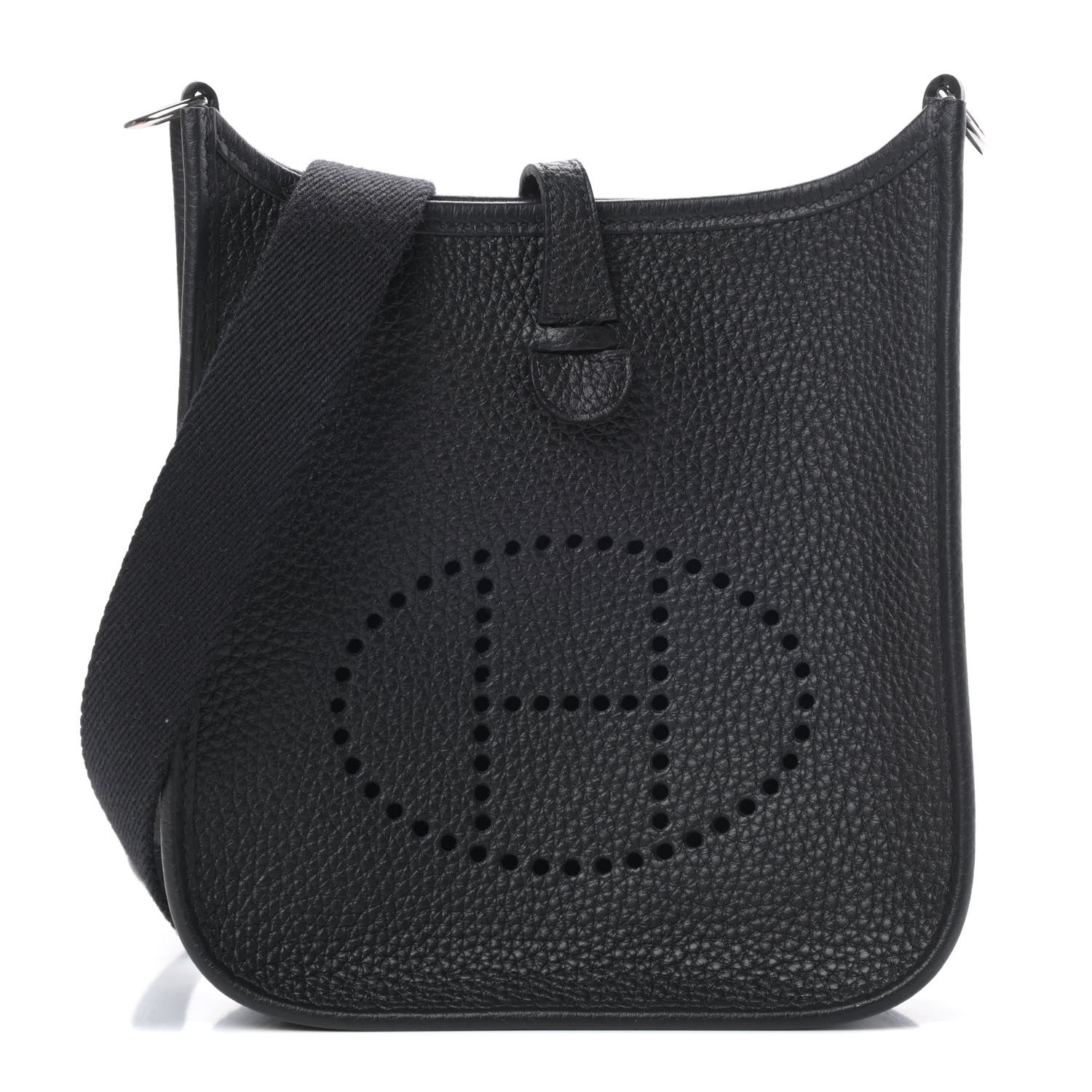 Hermes Taurillon Clemence Evelyne TPM Black 1 of 11
