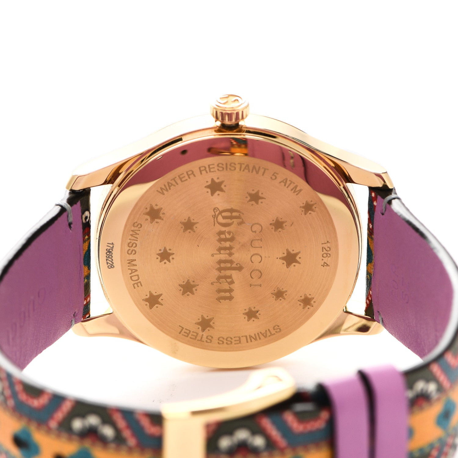 Gucci Stainless Steel Calfskin 38mm G-Timeless Leopard Quartz Watch 4 of 5