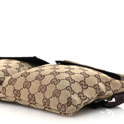 Gucci GG Monogram Double Pocket Belt Bag Dark Brown 10 of 13