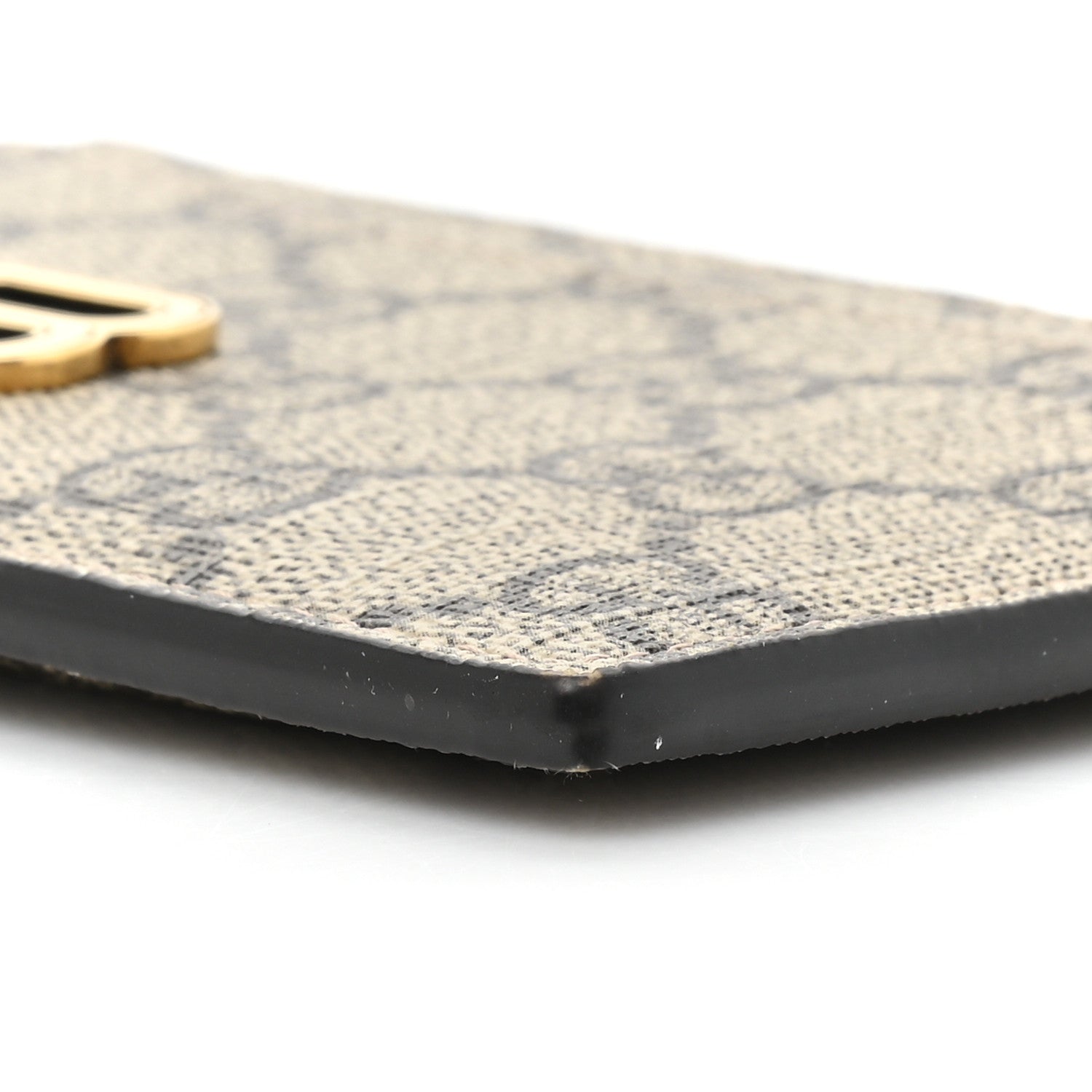 Gucci X BALENCIAGA GG Supreme Monogram Zip Card Case Beige Ebony 8 of 10