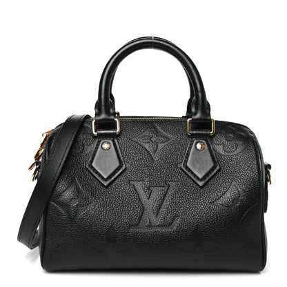 Louis Vuitton Empreinte Monogram Giant Speedy Bandouliere 20 Black 1 of 10