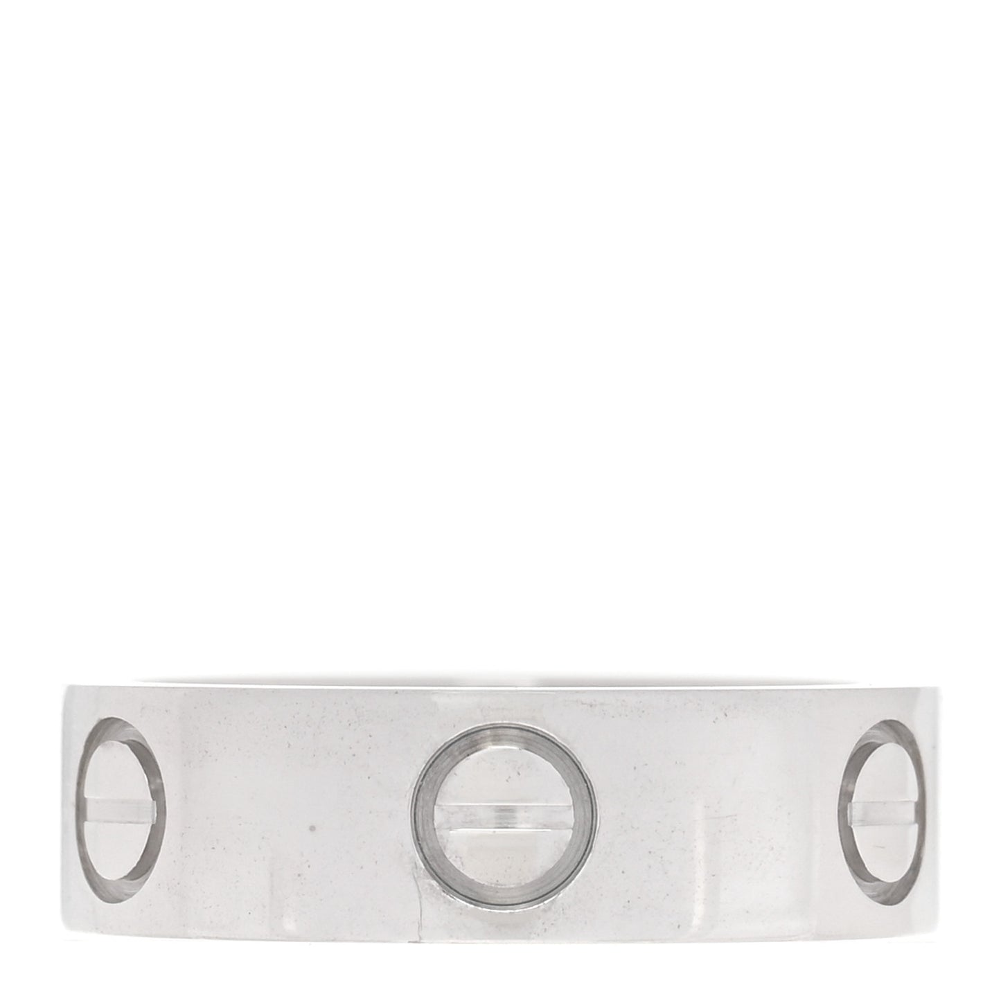 18K White Gold 5.5mm LOVE Ring 51 5.75