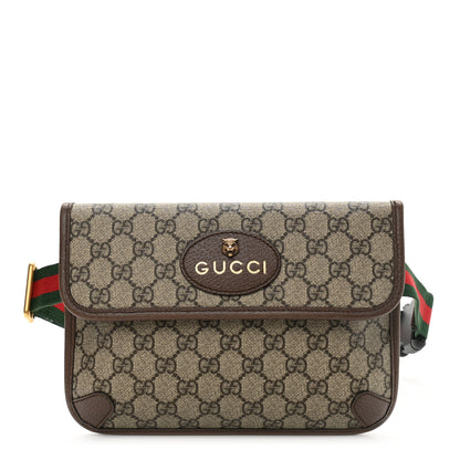 Gucci GG Supreme Monogram Neo Vintage Web Belt Bag Brown 1 of 12