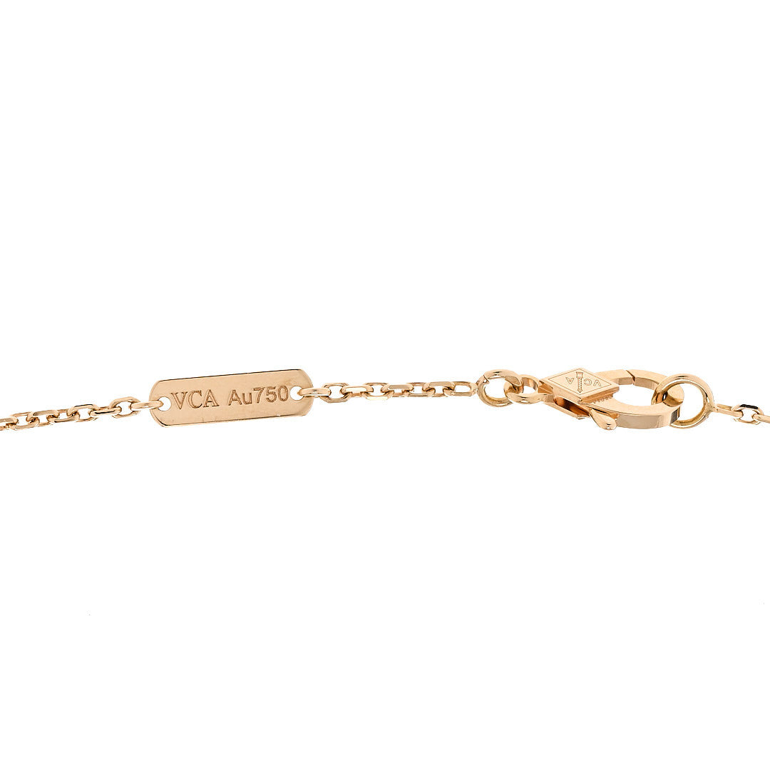 Van Cleef & Arpels 18K Yellow Gold Guilloche Vintage Alhambra Pendant Necklace 5 of 5