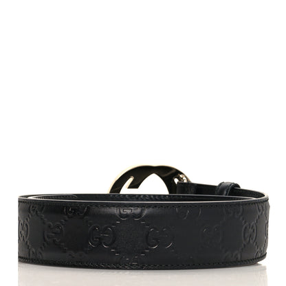 Gucci Guccissima Interlocking G 40mm Belt 80 32 Black 2 of 6