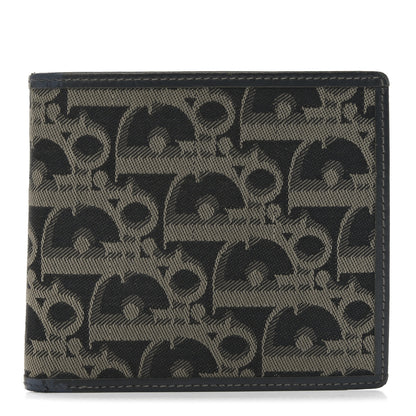 Christian Dior Monogram Compact Wallet Black 1 of 6