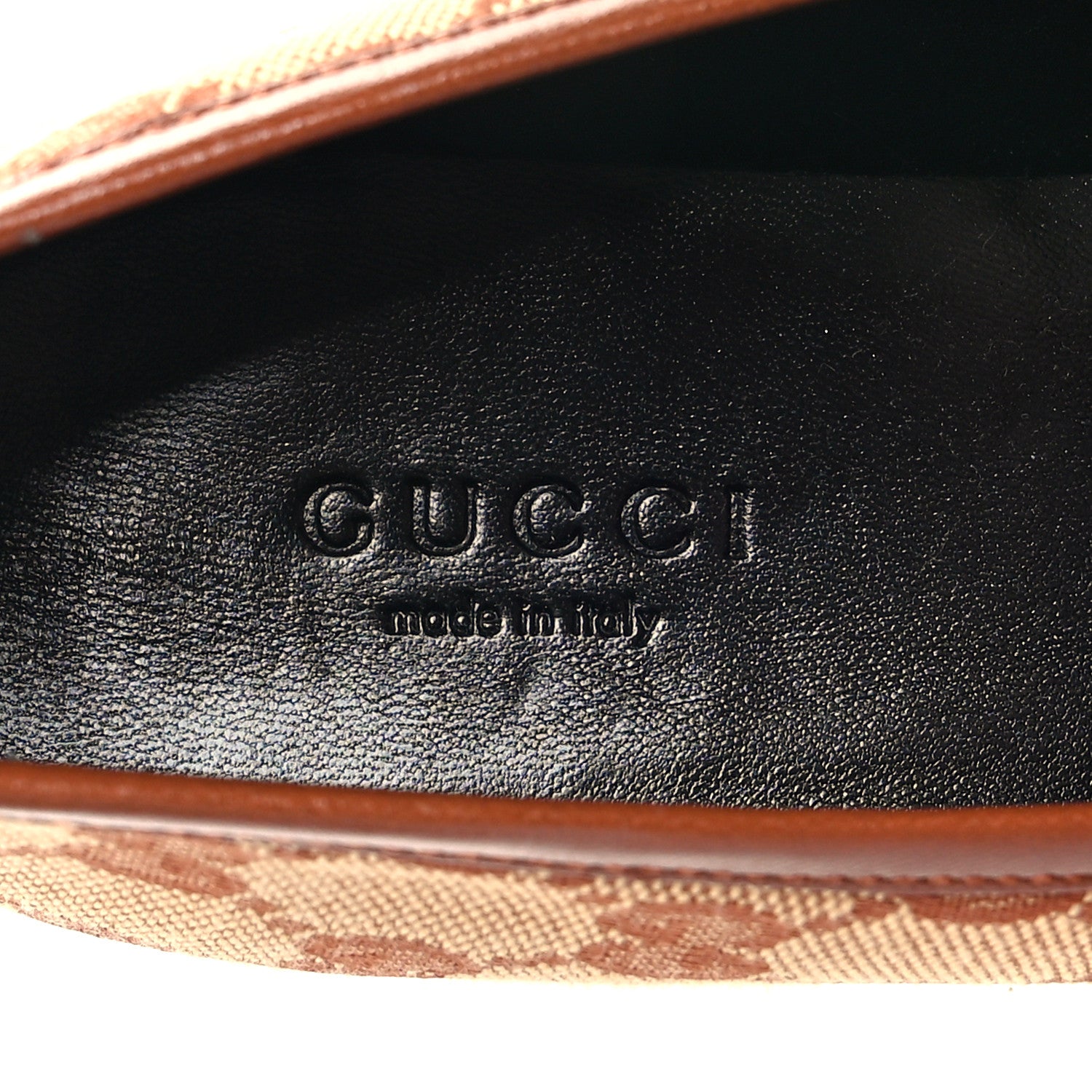 Gucci Canvas GG Monogram Horsebit Womens Jordaan Loafers 35 Beige Ruggine 8 of 8