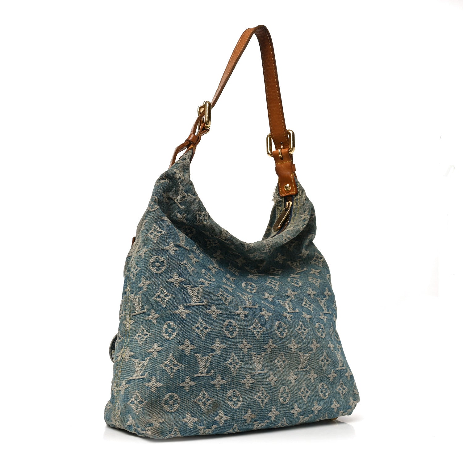 Louis Vuitton Denim Baggy GM Blue 3 of 10