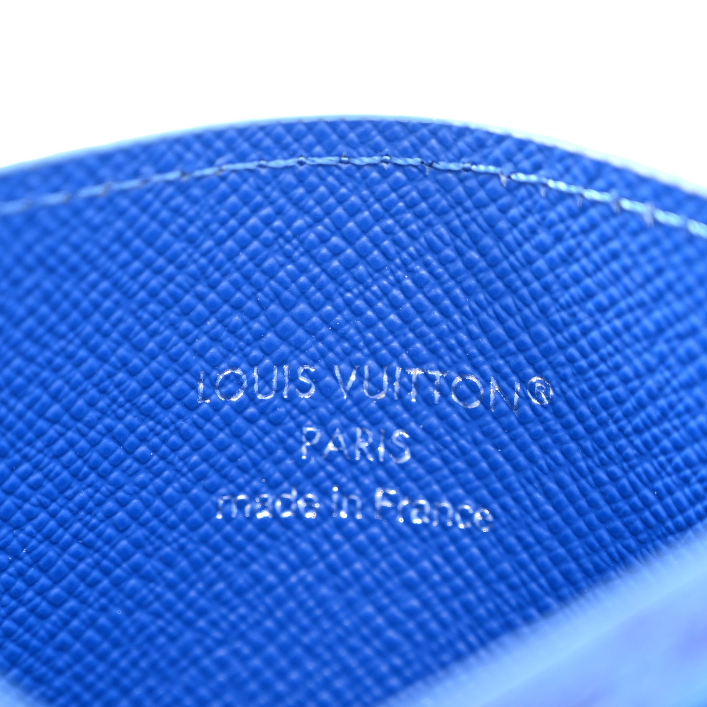 Monogram Double Card Holder Basketball Blue
