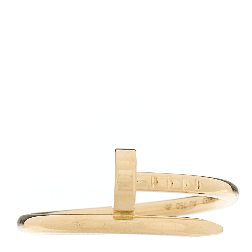 Cartier 18K Yellow Gold Small Juste Un Clou Ring 51 5.75 1 of 5