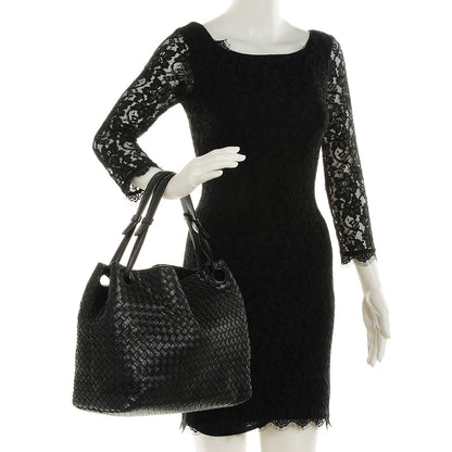 Bottega Veneta Nappa Intrecciato Seamless Tote Nero Black 2 of 9