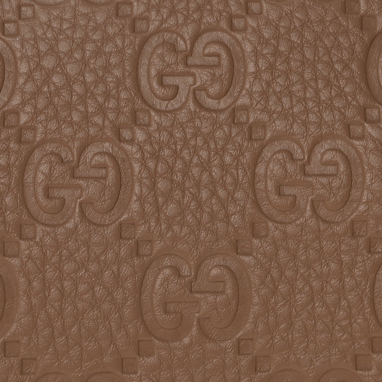 GG Grainy Calfskin Emblem Small Top Handle Bag Taupe