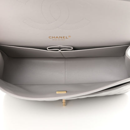 Chanel Caviar Quilted Jumbo Double Flap Grey 5 of 13