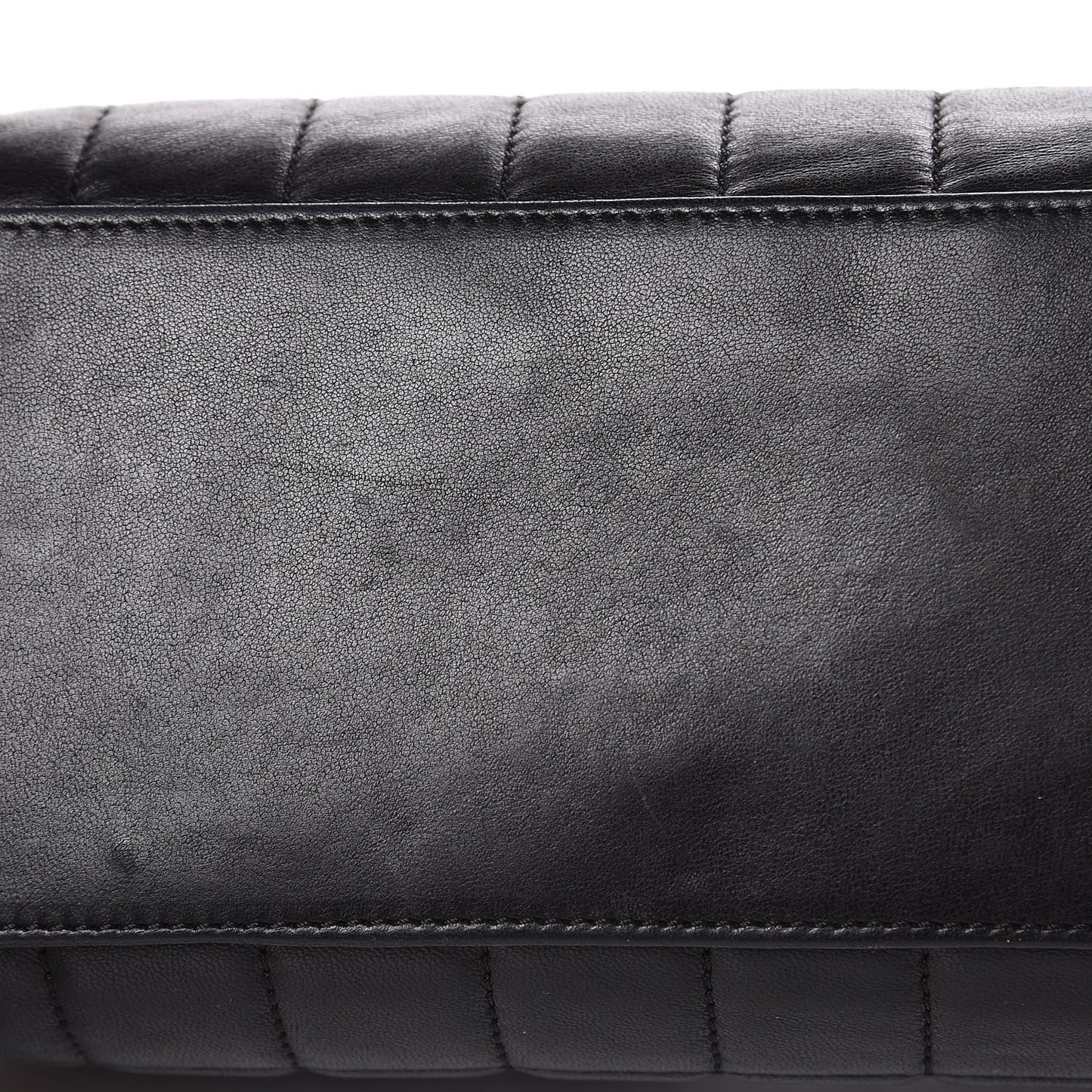 Lambskin Quilted Chocolate Bar Shoulder Bag Black