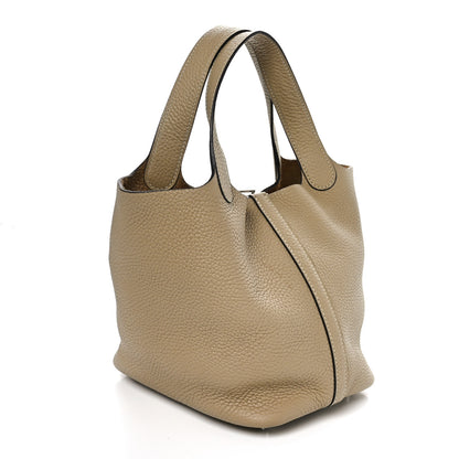 Hermes Taurillon Clemence Picotin Lock 18 PM Trench 2 of 10